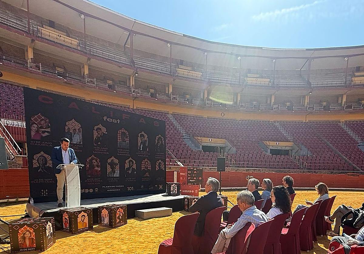 Presentación de Los Califas Fest en la plaza de toros de Córdoba