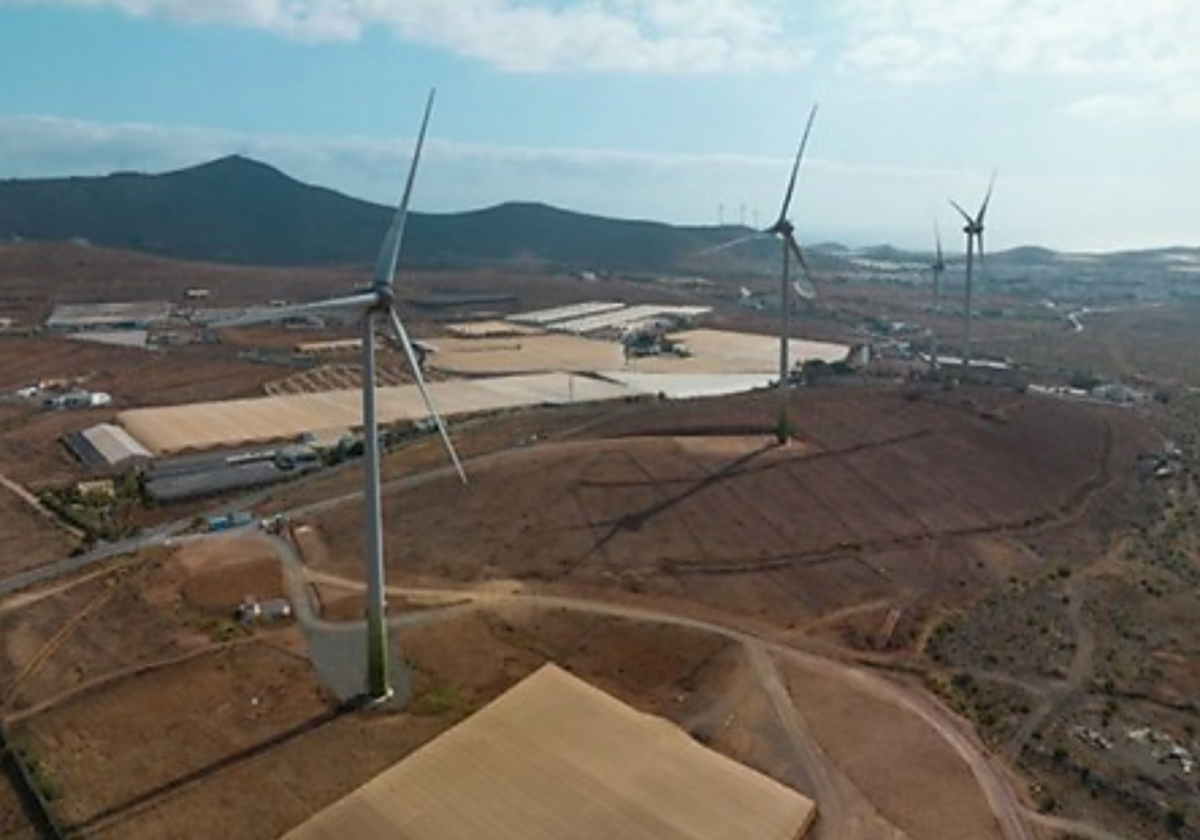 Parque eólico en Agüimes, Gran Canaria