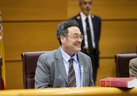 El fiscal general del Estado, Álvaro García Ortiz, en la comisión de Justicia en el Senado.