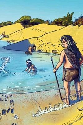 Los neandertales ya se bañaban en Matalascañas
