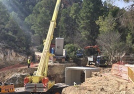La CHS ultima los trabajos de emergencia para la mejora de la presa de La Fuensanta