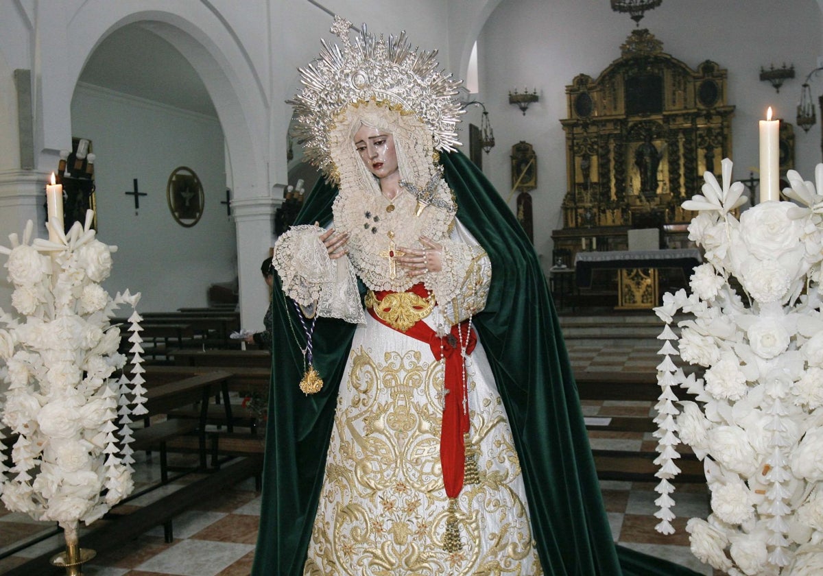 La Virgen de la Salud, fotografiada en el año 2010