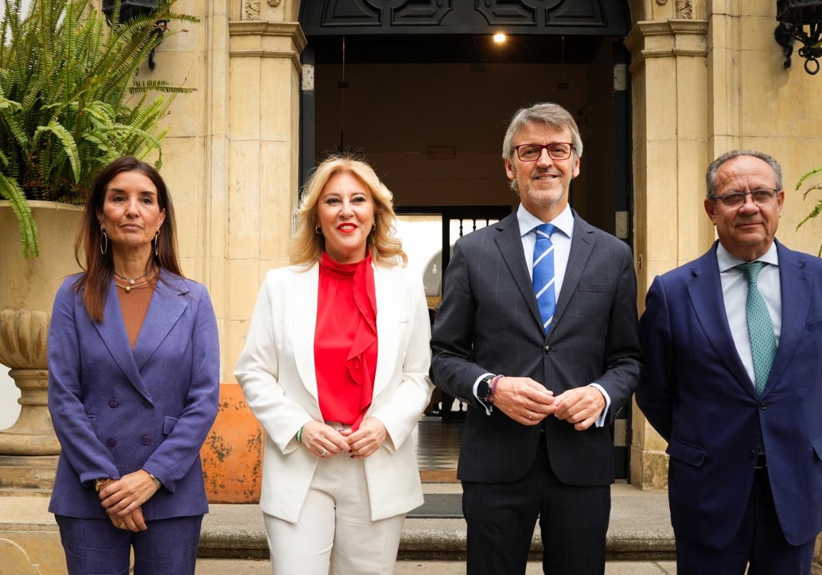 Ruth Merino, Carolina España, Luis Alberto Marín y Juan Alfonso Ruiz.