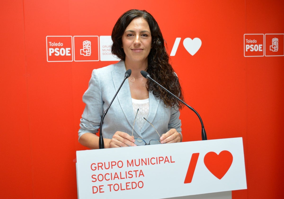 Noelia de la Cruz, portavoz del PSOE de Toledo