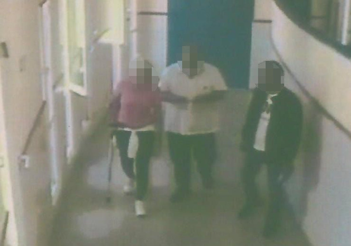 Uno de los fotogramas de la visita analizados por los agentes especialistas de la EDOA