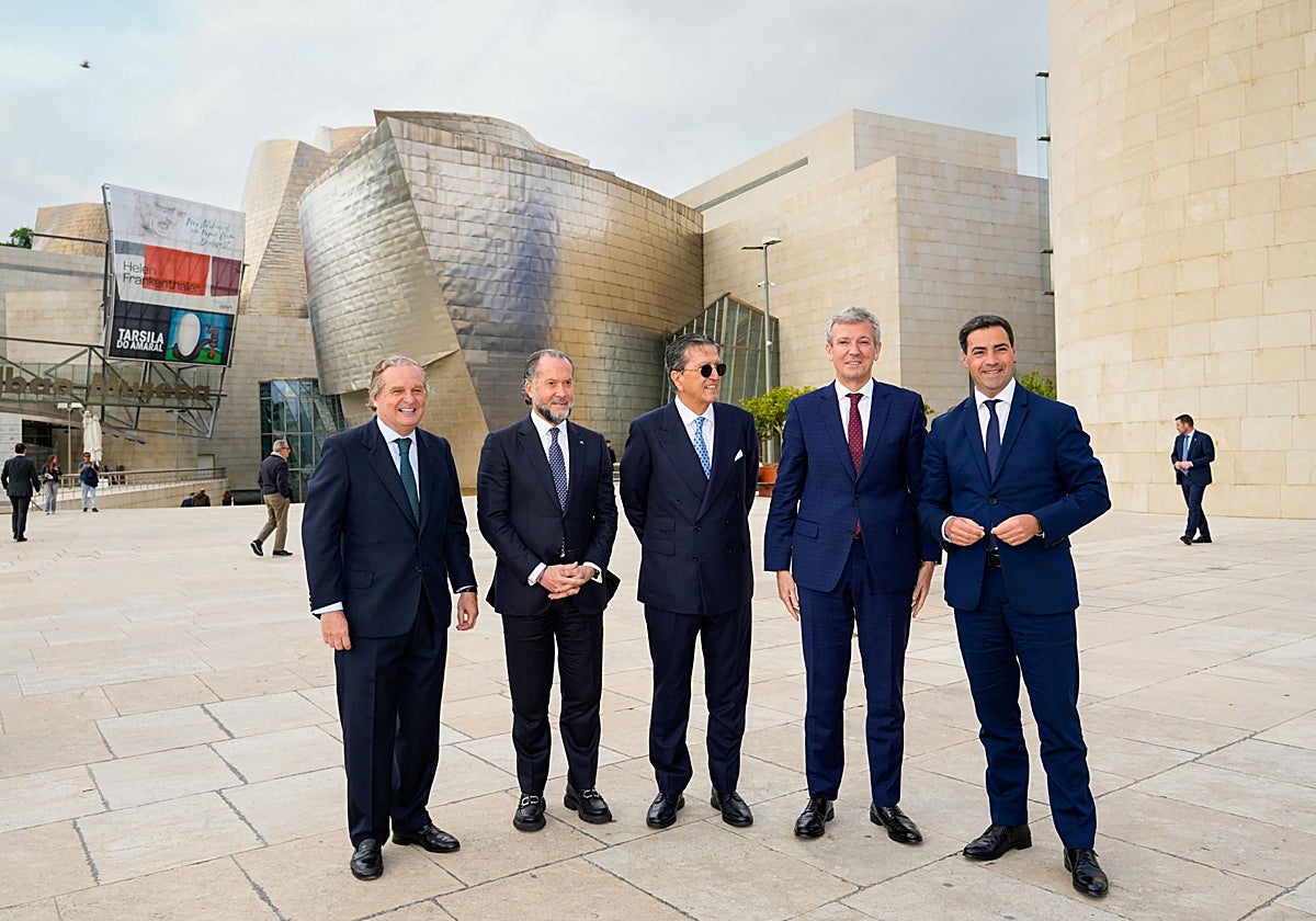 Imagen a la entrada del foro, en el Museo Guggenheim