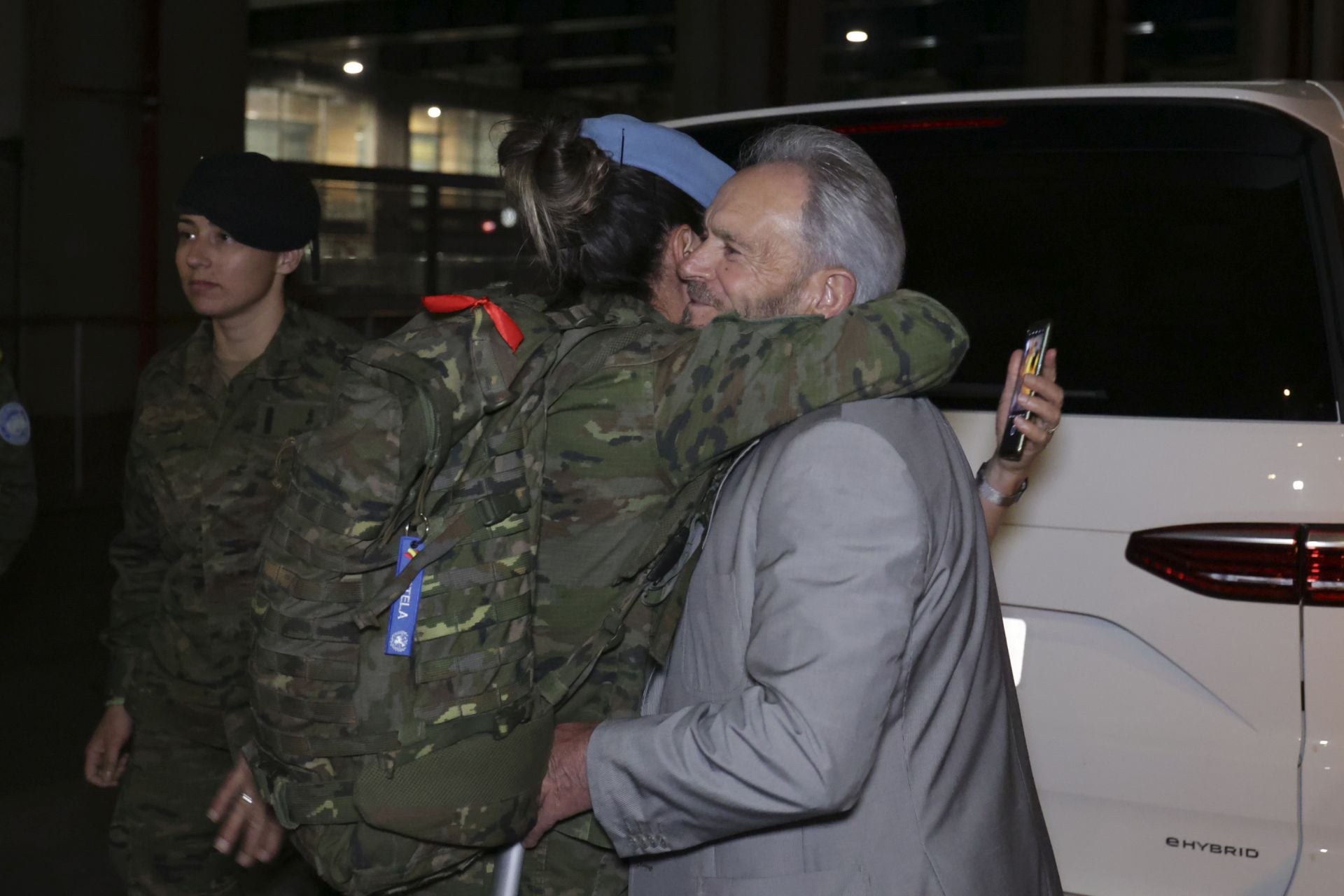 En imágenes, el emotivo regreso de El Líbano de los primeros militares de la BRI X de Córdoba