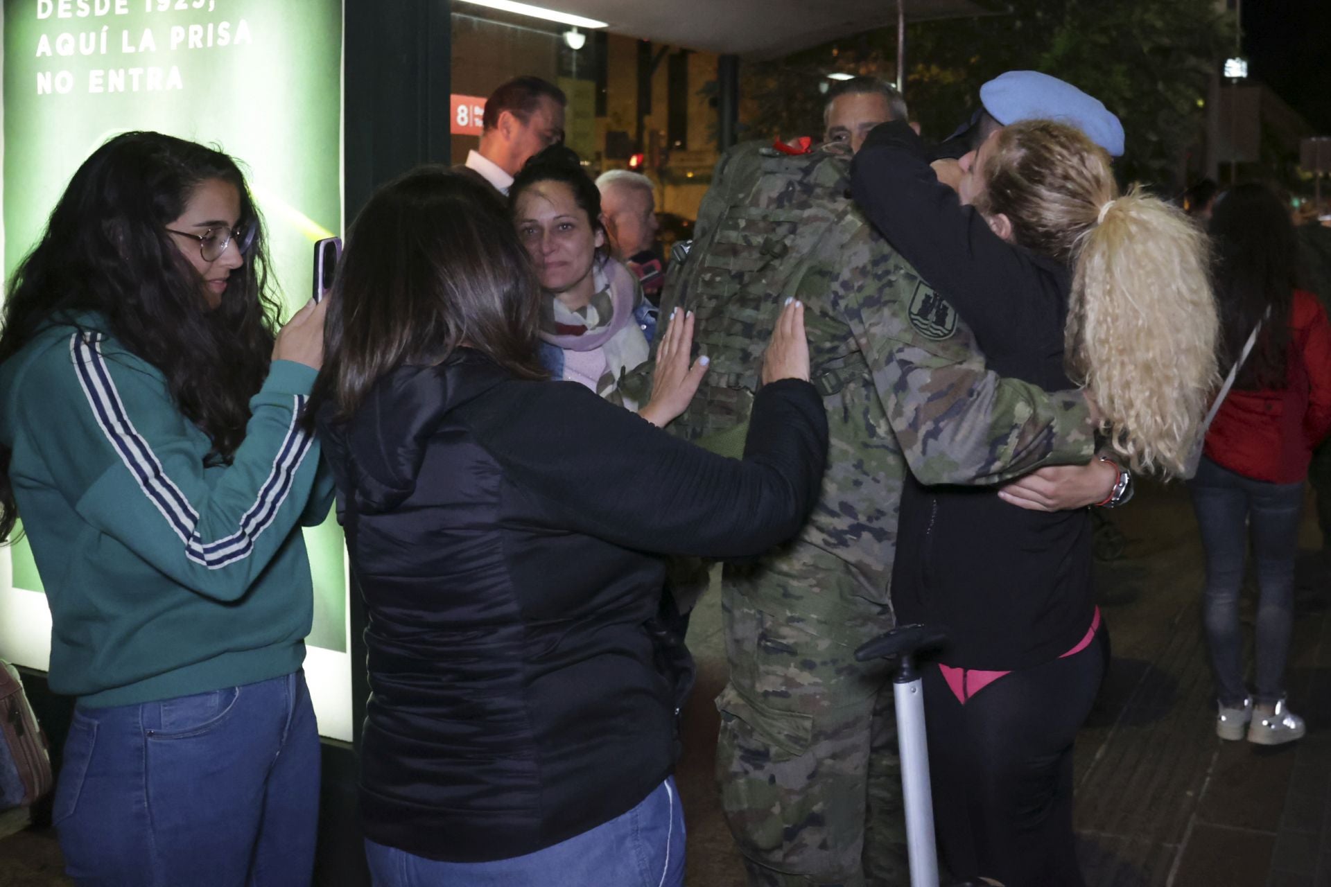 En imágenes, el emotivo regreso de El Líbano de los primeros militares de la BRI X de Córdoba