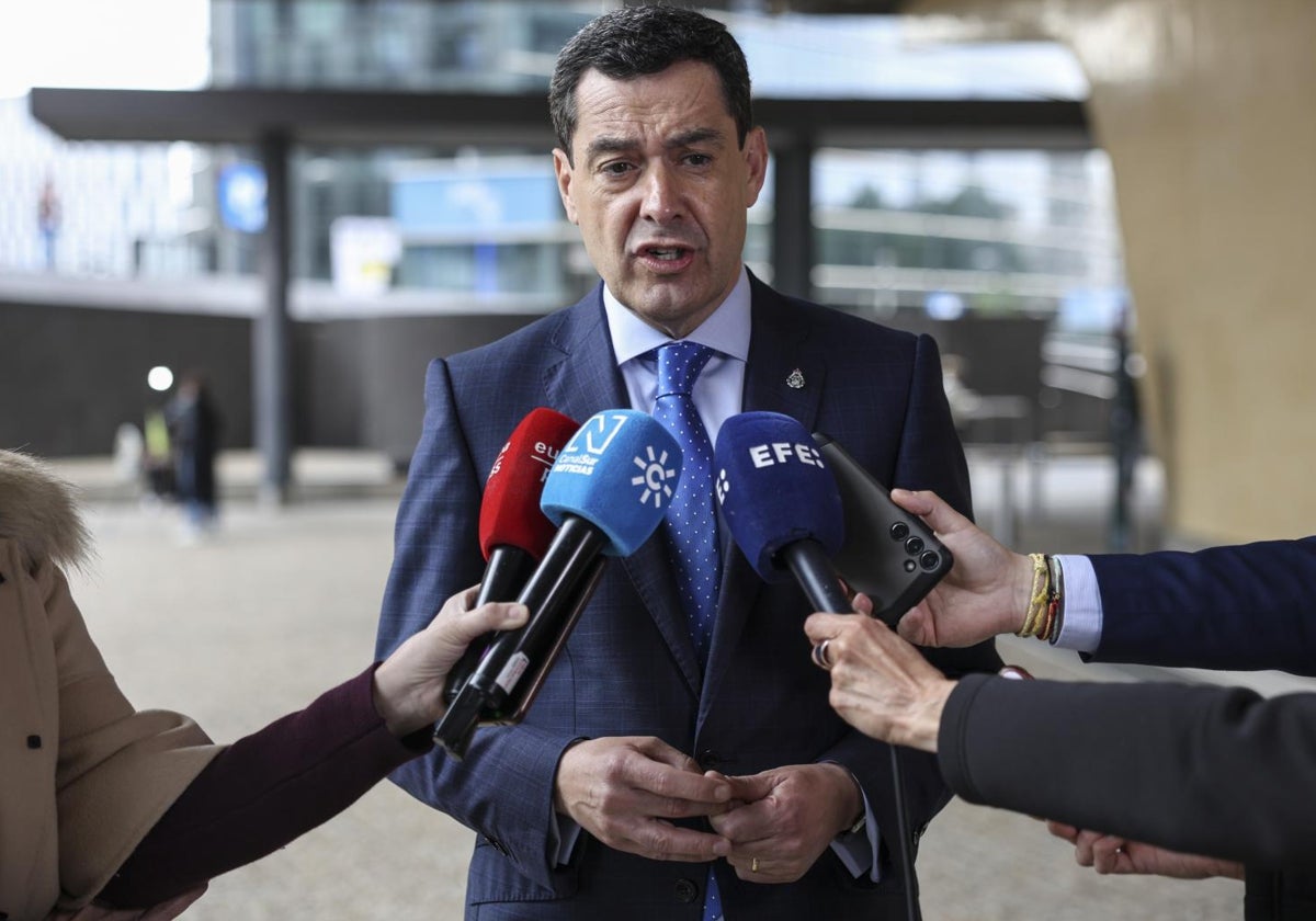 Juanma Moreno en Bruselas
