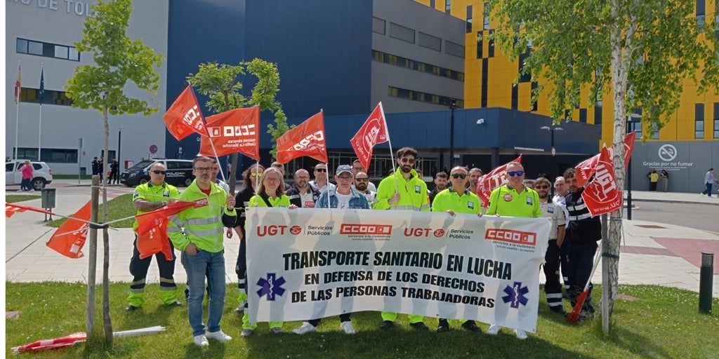 El transporte sanitario de Castilla-La Mancha, sin una subida salarial desde hace 13 años, clama por «un convenio justo»