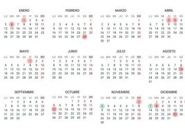 Calendario laboral de Córdoba 2026: días festivos y puentes del próximo año