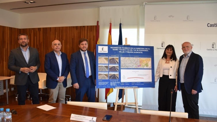 El Gobierno regional reforzará el pavimento de la C-313 entre Pozohondo y Tobarra con una inversión de 1,3 millones
