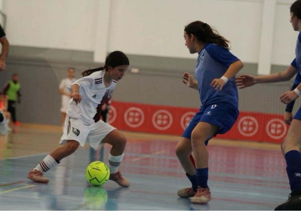Carmen Saldaña, con la selección sub-14 de Castilla-La Mancha