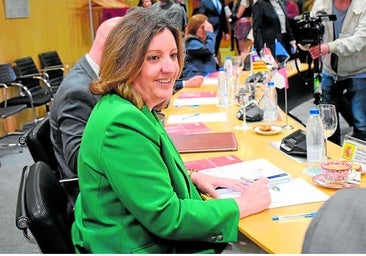 La consejera Patricia Franco durante la reunión celebrada este lunes