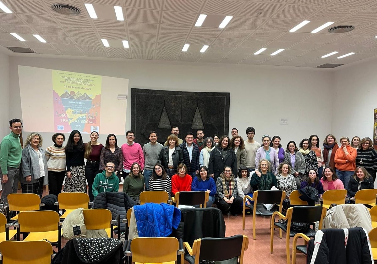 Trabajadores y trabajadoras sociales de Toledo en la celebración de su día, el 18 de marzo pasado
