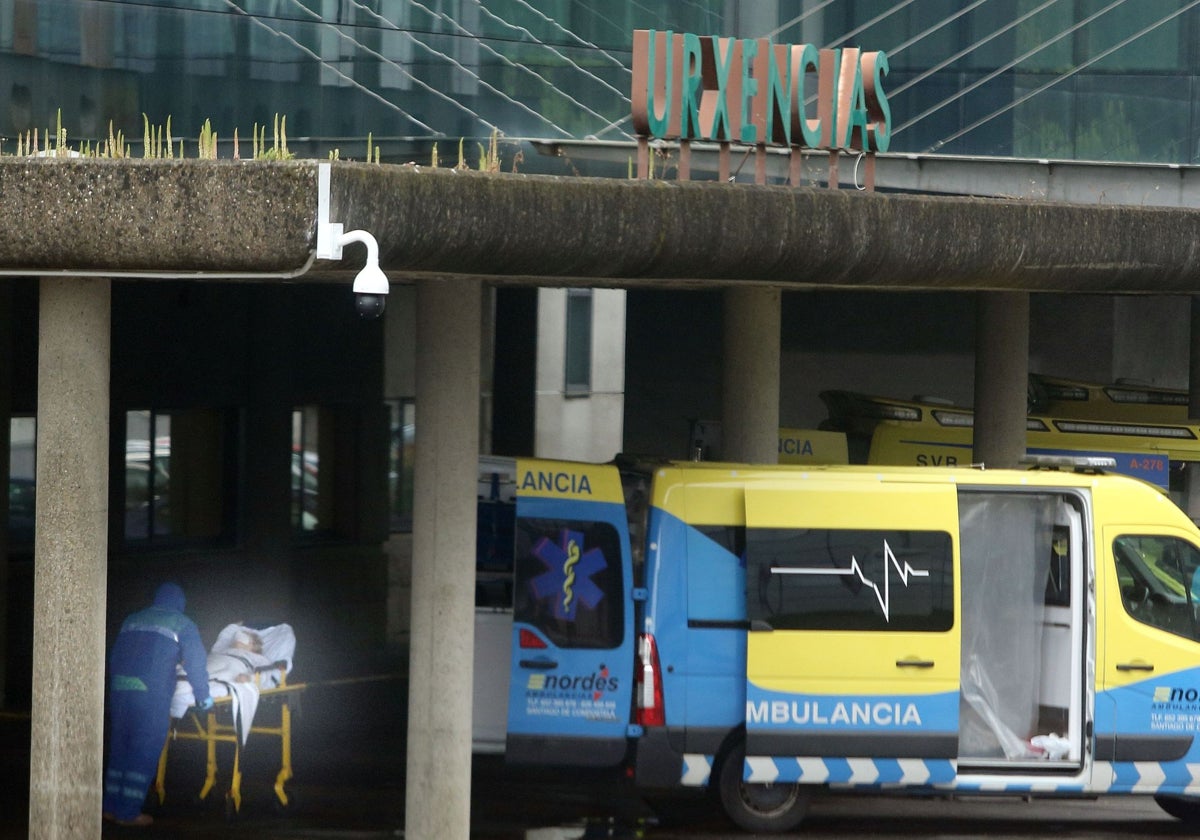 Entrada de urgencias del hospital clínico de Santiago