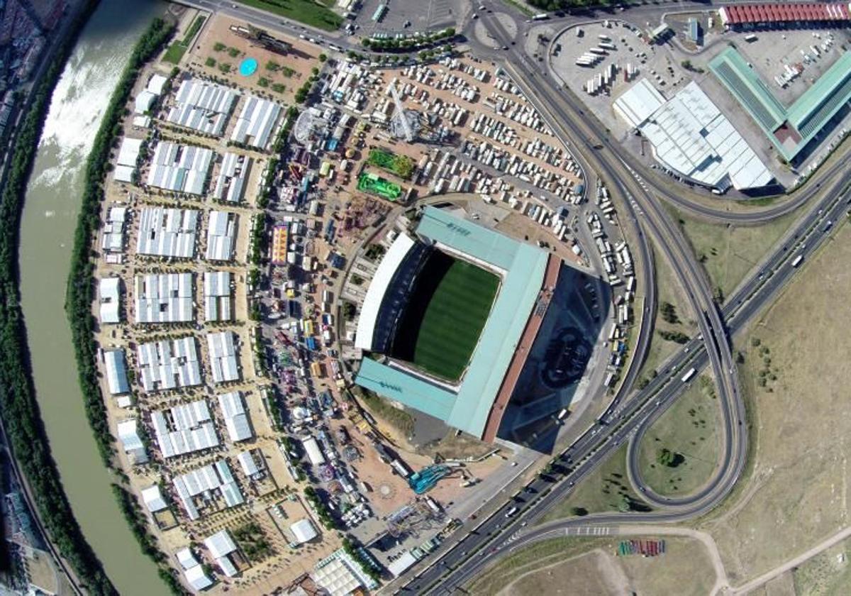 Vista aérea de la Feria de Córdoba