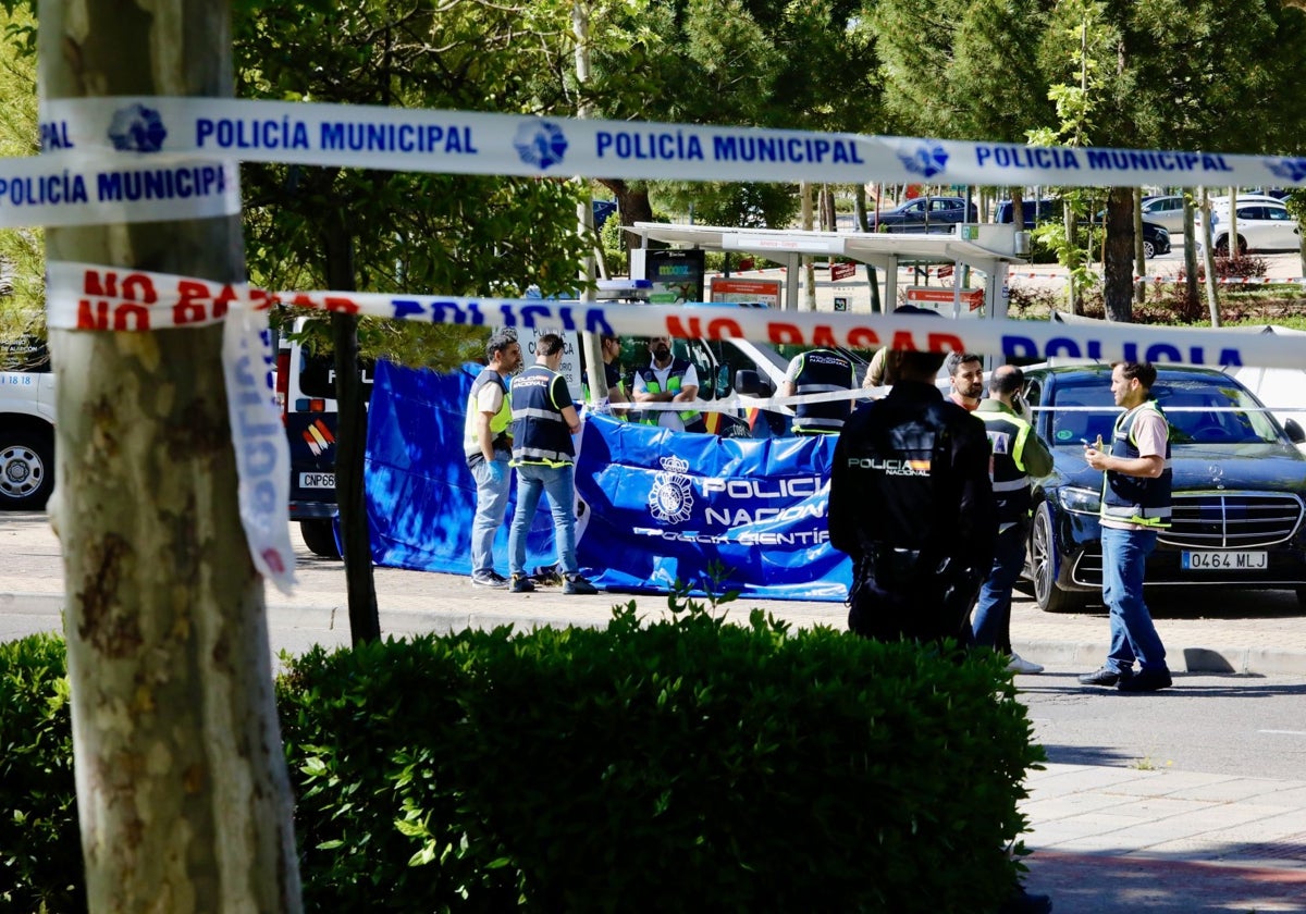 La Policía acordonó la zona en torno al cadáver