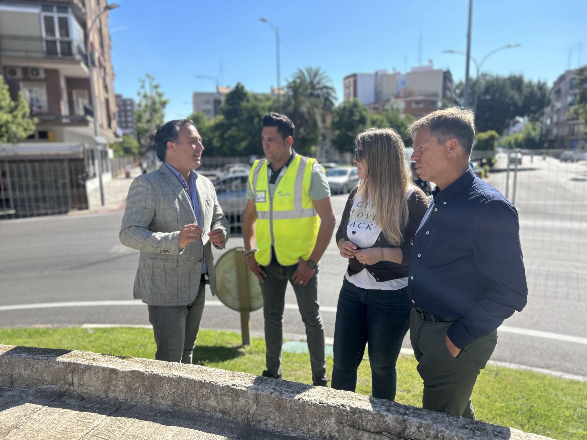 Comienzan las obras de las fuentes de la plaza españa y la alameda de talavera de la reina