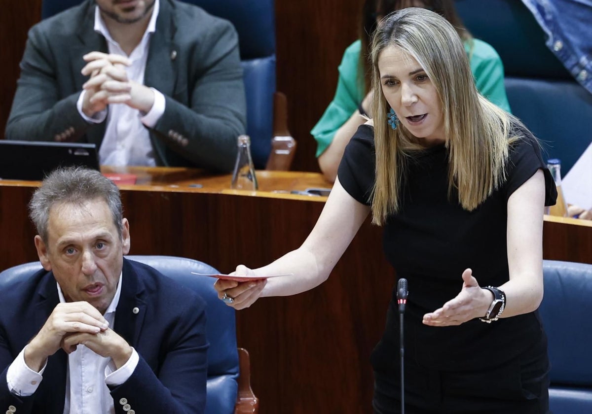 La portavoz del Grupo Socialista en la Asamblea de Madrid, Mar Espinar