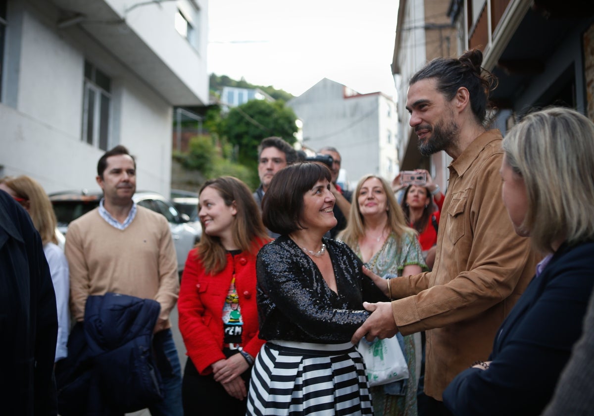 Oliver Laxe durante el preestreno de la película 'Sirat', en Navia de Suarna