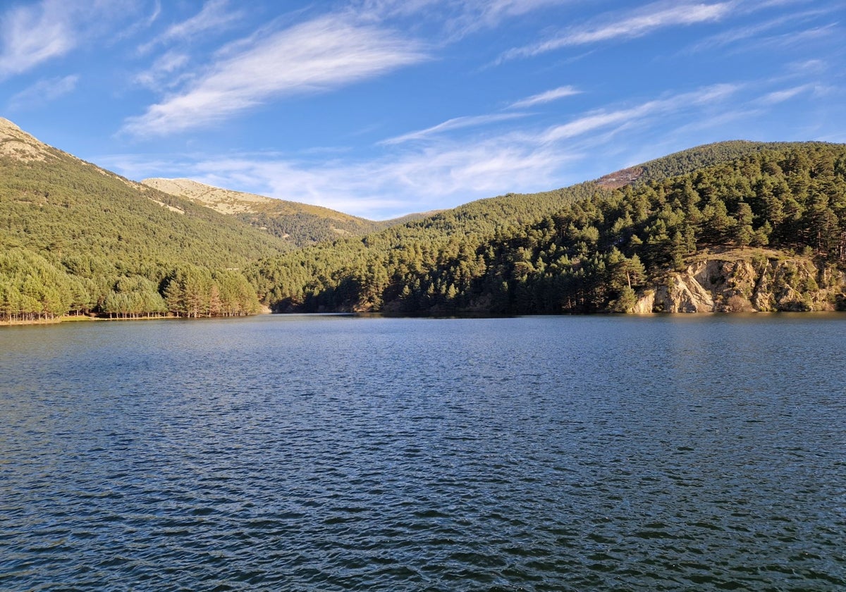 Embalse de El Tejo, en El Espinar (Segovia)