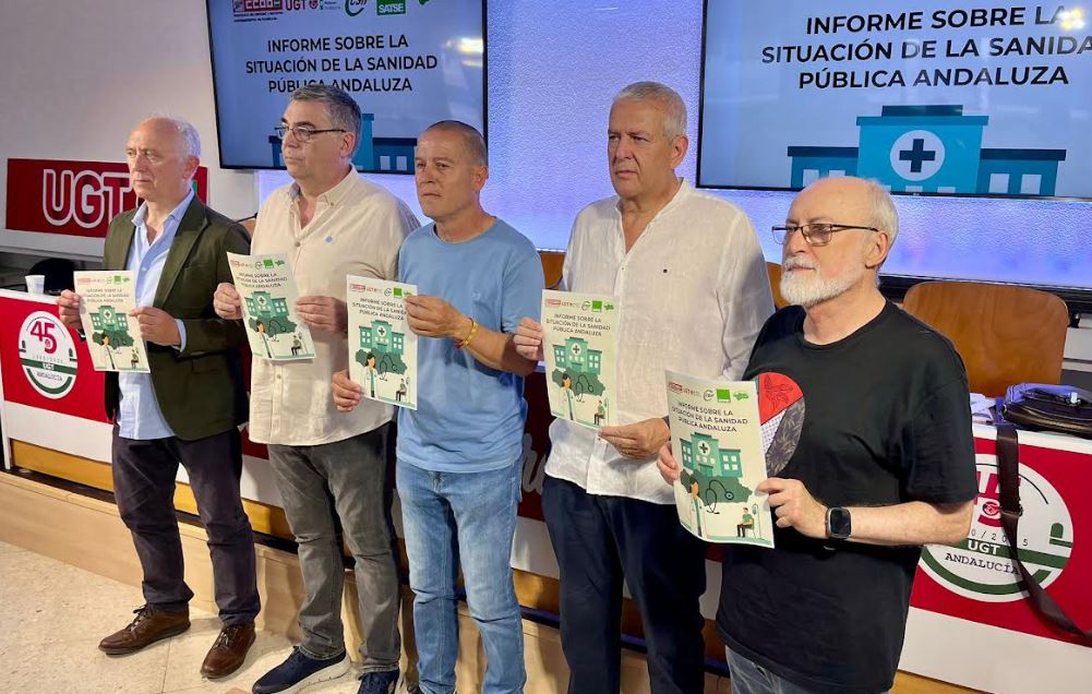 Presentación del informe sindical sobre la situación sanitaria en la región