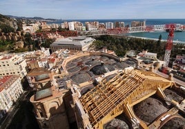 Seis meses de la obra de la Catedral de Málaga, en un minuto