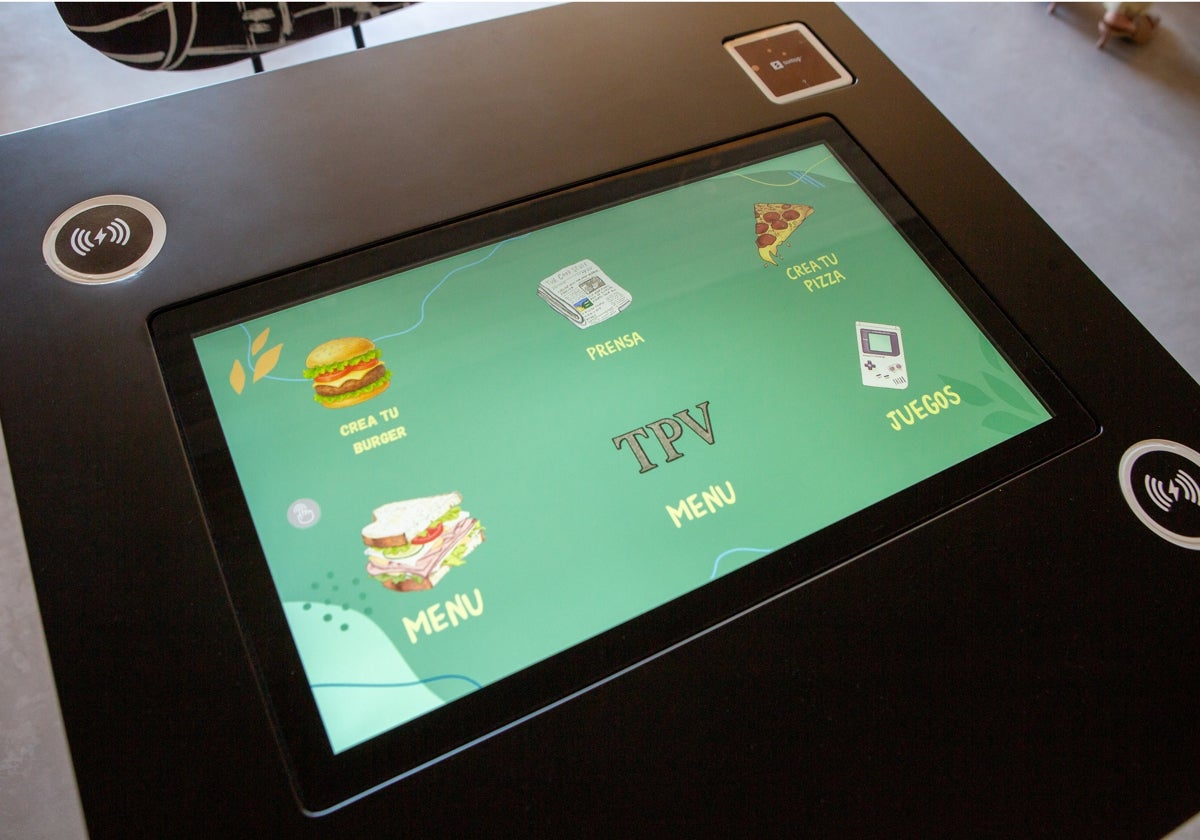 Pantalla de la Mesa Interactiva diseñada por la empresa Bumerania de Alicante