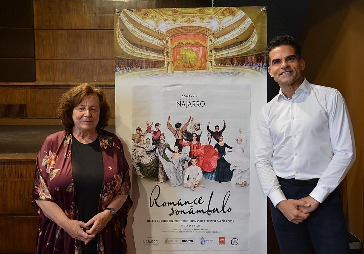 La concejal de Cultura, Ana Pérez, junto al coreógrafo y director, Antonio Najarro