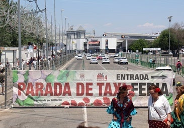 Los taxistas, críticos con los cambios en la parada de la Feria: «El espacio que nos han dejado este año está fatal»