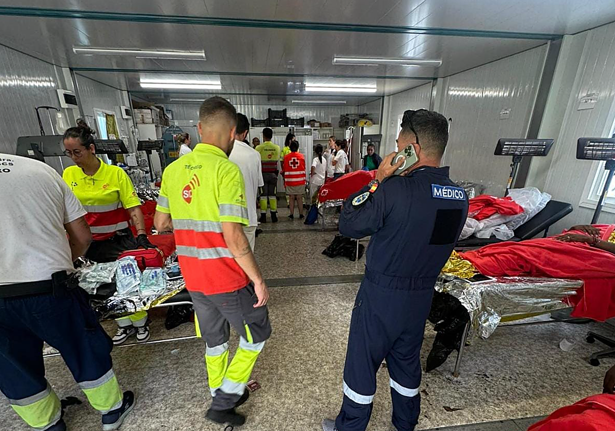Urgencias en el hospital de El Hierro, reforzado para la atención de los migrantes rescatados