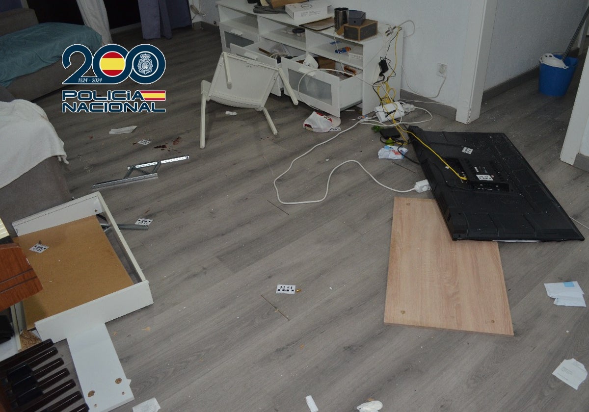 Imagen del piso en el que tuvo lugar el suceso