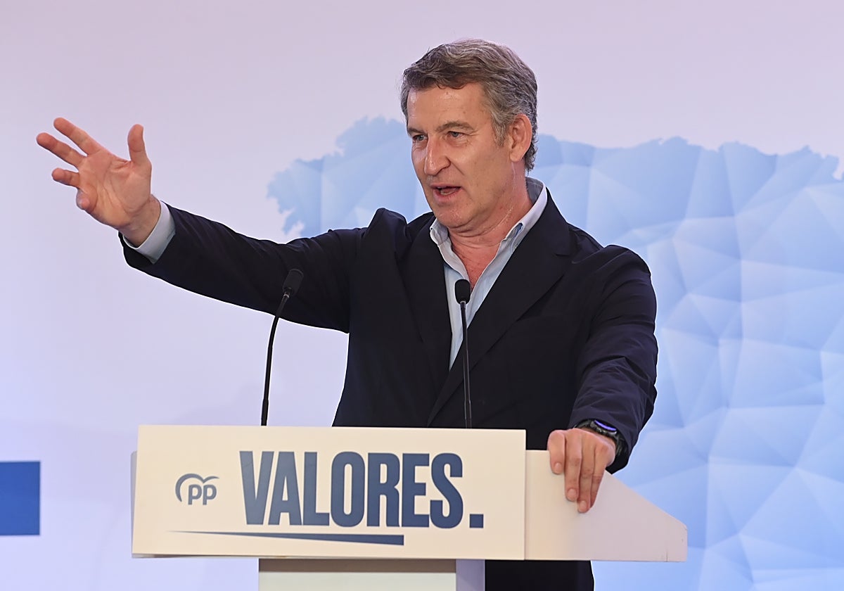 Feijóo, este sábado en Zaragoza