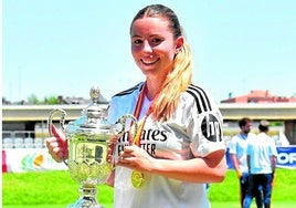 Claudia de la Cuerda, campeona de España con el Real Madrid juvenil
