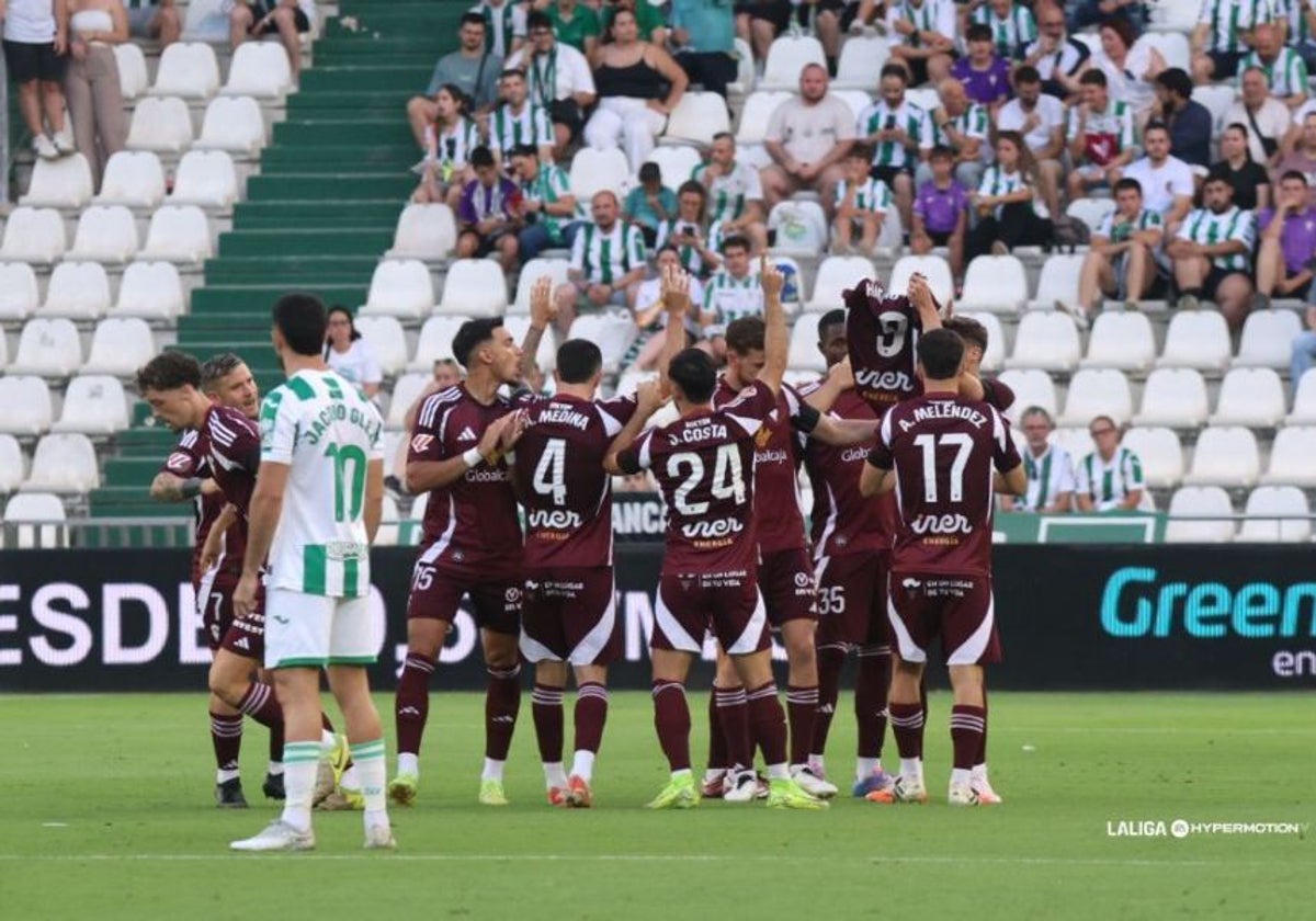 Los jugadores del Albacete dedicaron el gol a su compañero Higinio, cuyo padre ha fallecido