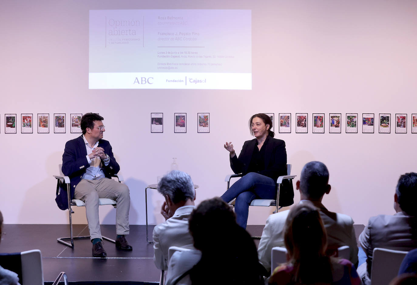 La intervención de Rosa Belmonte en el ciclo Opinión Abierta en Córdoba, en imágenes