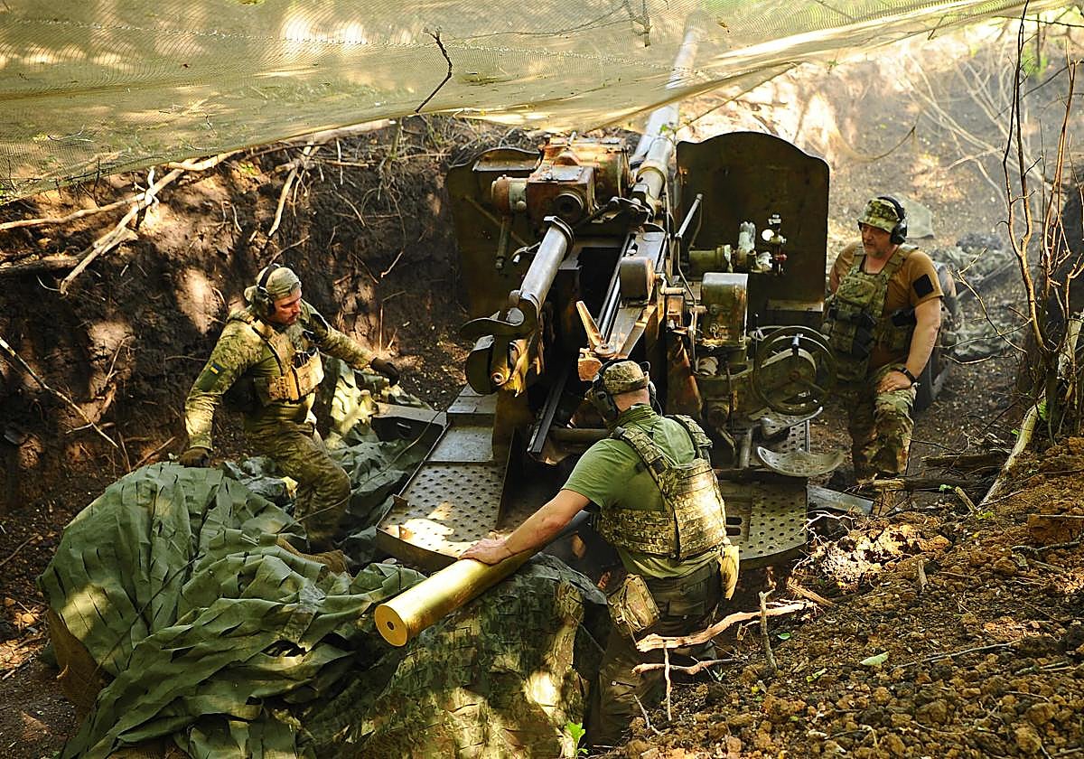 Una foto de la guerra en Ucrania