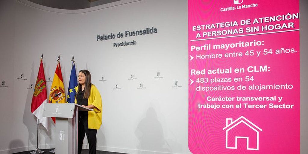 La Junta pone en marcha una estrategia para reducir «al 50 por ciento» las personas sin hogar en Castilla-La Mancha antes de 2030