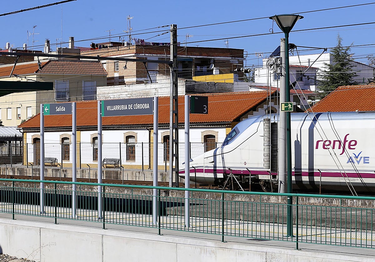 Estación de tren en Villarrubia