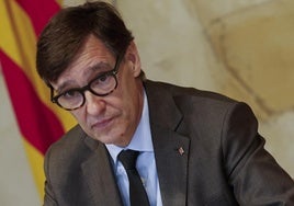 Salvador Illa y Pere Aragonès, en la Generalitat, el 29 de octubre de 2024