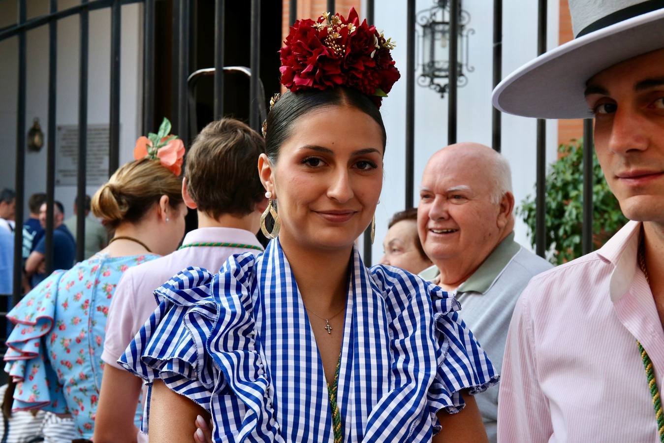 Primeros momentos de la peregrinación de la Hermandad del Rocío del Cerro del Águila