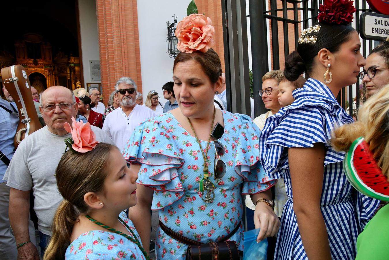 Primeros momentos de la peregrinación de la Hermandad del Rocío del Cerro del Águila