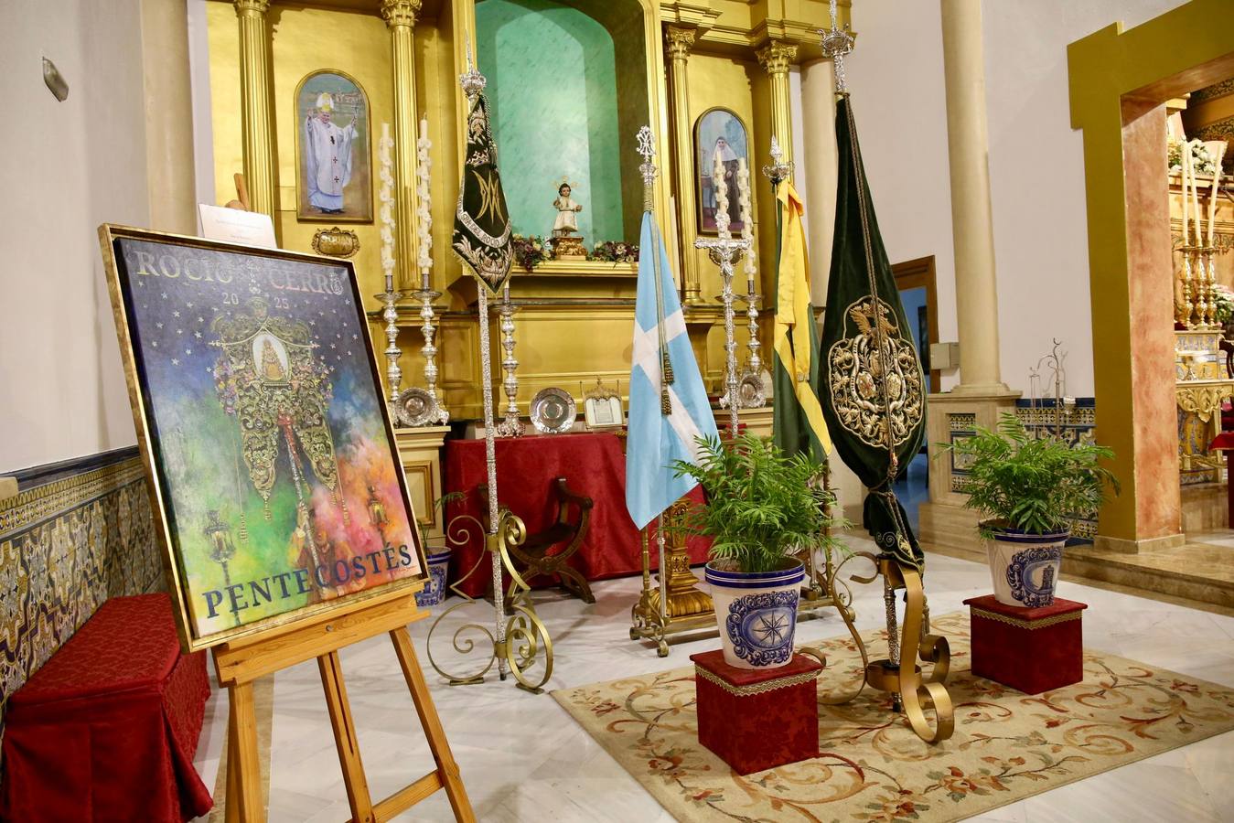 Primeros momentos de la peregrinación de la Hermandad del Rocío del Cerro del Águila