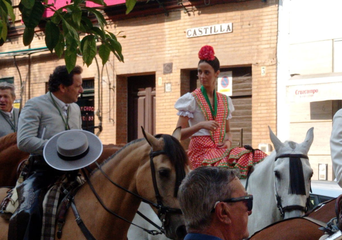 Victoria Federica en la salida de la Hermandad del Rocío de Triana