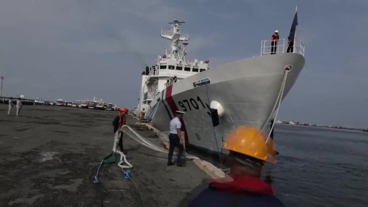 Guardacostas filipinos parten hacia Japón para un ejercicio trilateral con EE. UU. y Japón