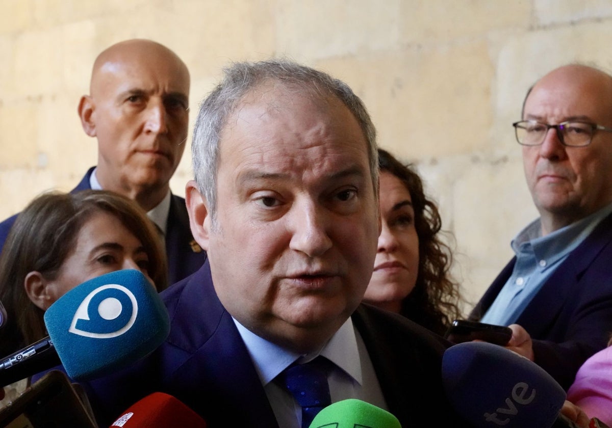 El ministro de Industria, Jordi Herue, este viernes en León