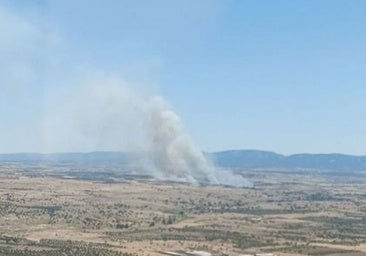 Controlado un incendio agrícola en la localidad toledana de Menasalbas tras la movilización de más de 40 efectivos