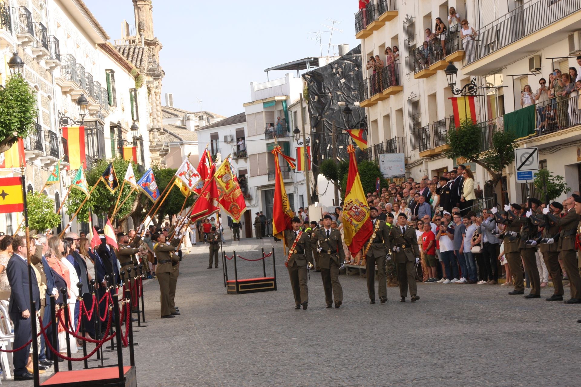 La emotiva jura de la bandera de España en Priego de Córdoba, en imágenes