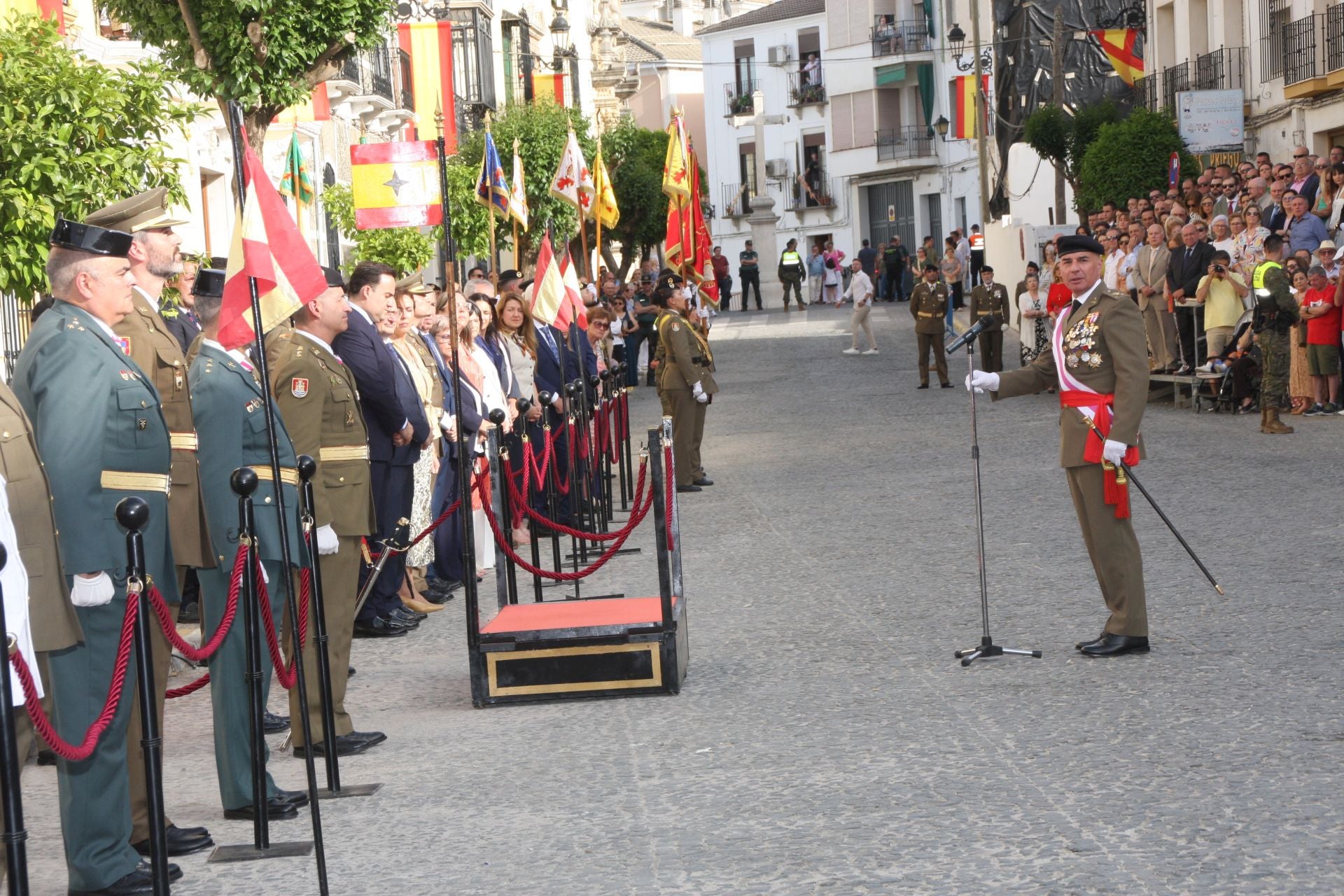 La emotiva jura de la bandera de España en Priego de Córdoba, en imágenes